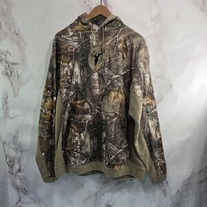 Scent Blocker Hoodie Mens Large Camo Realtree Xtra Pullover Sweatshirt Fleece